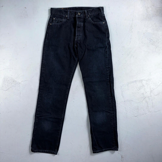 Levis 501 Vintage 90s Mexico Straight Leg Jeans 30x32 Y2K Dark Wash Act 29x31