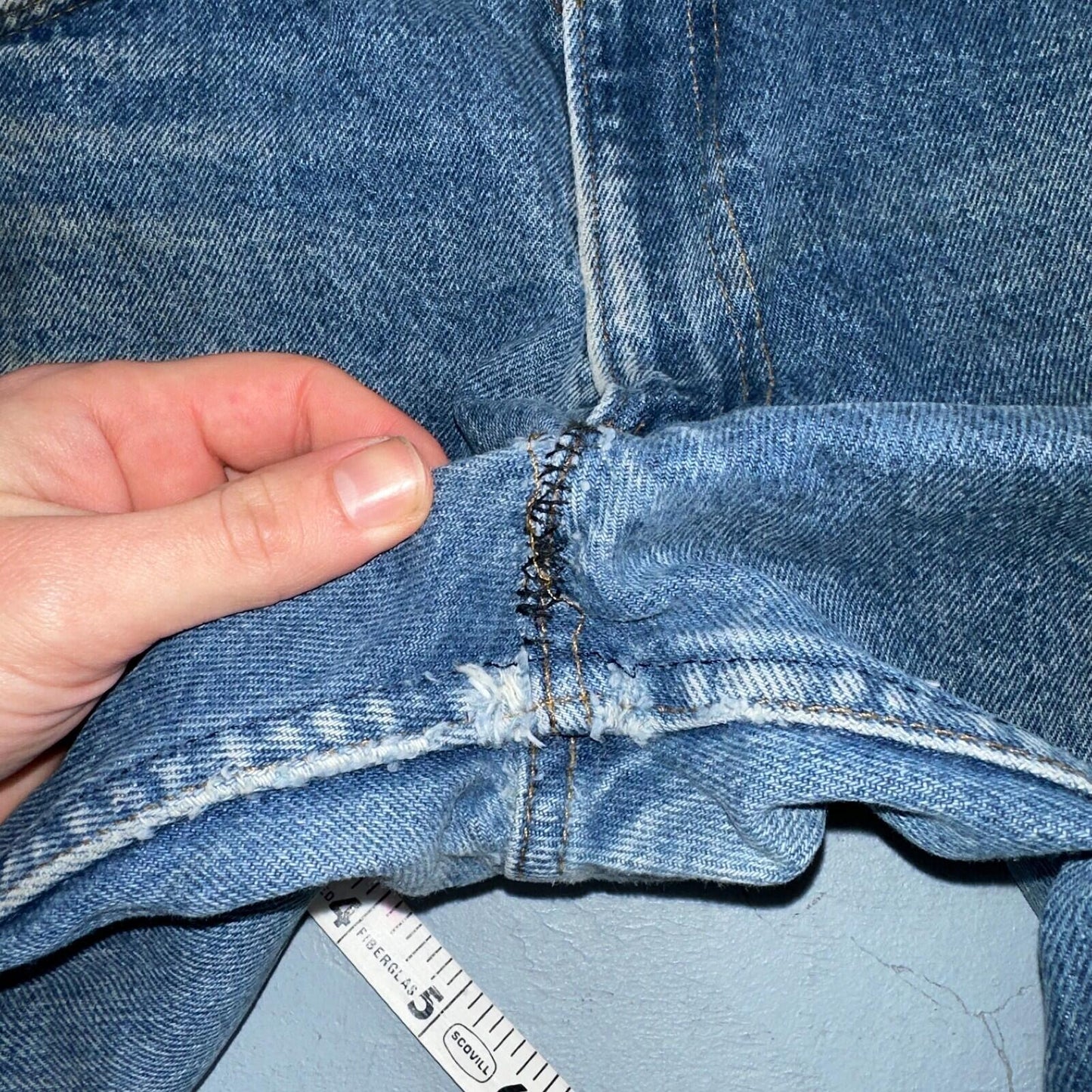 Levis 517 Vintage 80s USA Orange Tab Bootcut Flare Blue Worn Jeans Act 32x31