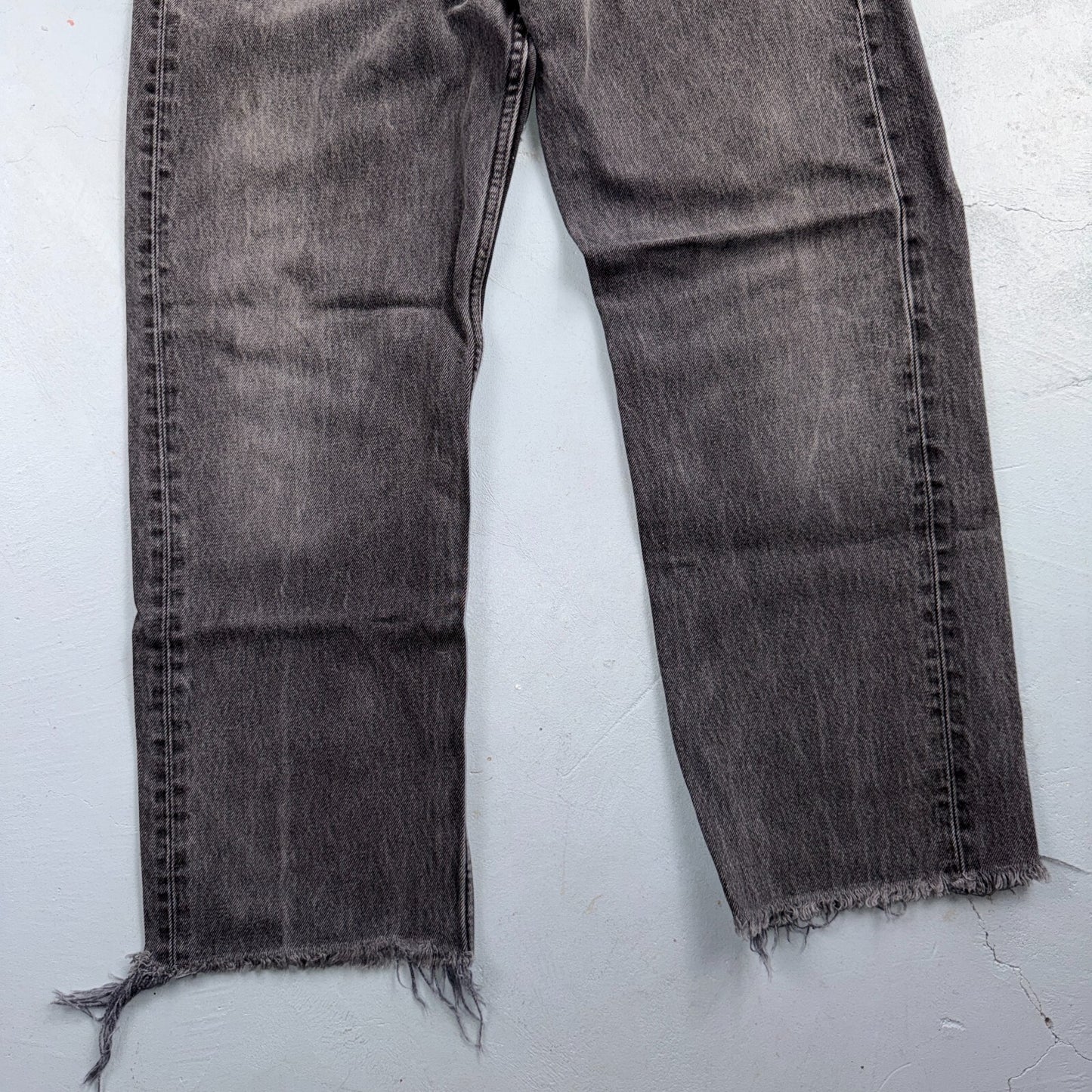 Levis 501 Vintage 90s USA XX Straight Leg Jeans Black Light Wash 34x34 Act 31x27