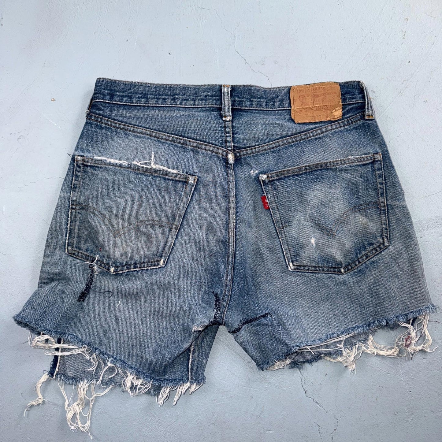 Levis 501 Vintage 70s SS Redline Selvedge USA XX Jeans Light Wash Shorts 31x5