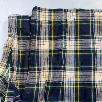 VTG 70s Penneys Towncraft Loop Collar Wool Plaid Shirt Camp Board Rockabilly