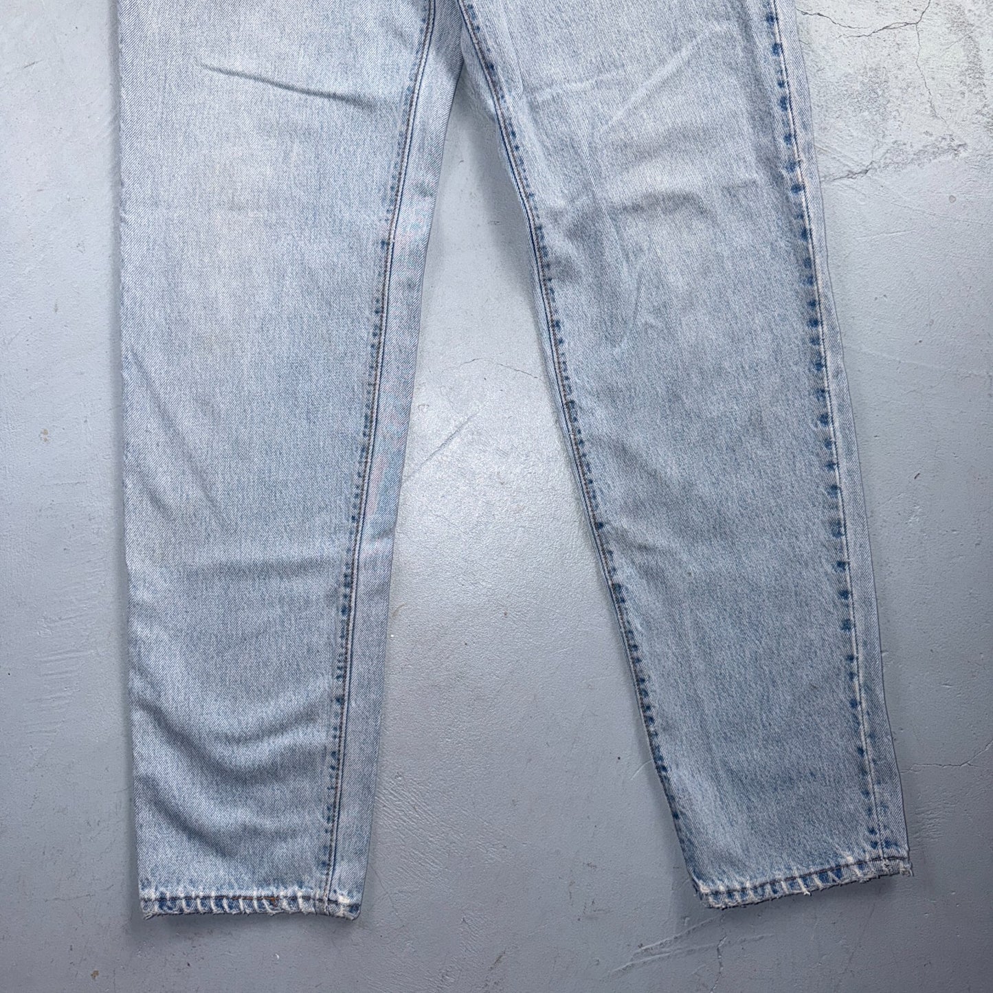 Levis 501 Vintage 90s USA XX Straight Leg Jeans Blue Light Wash Womens Act 27x31