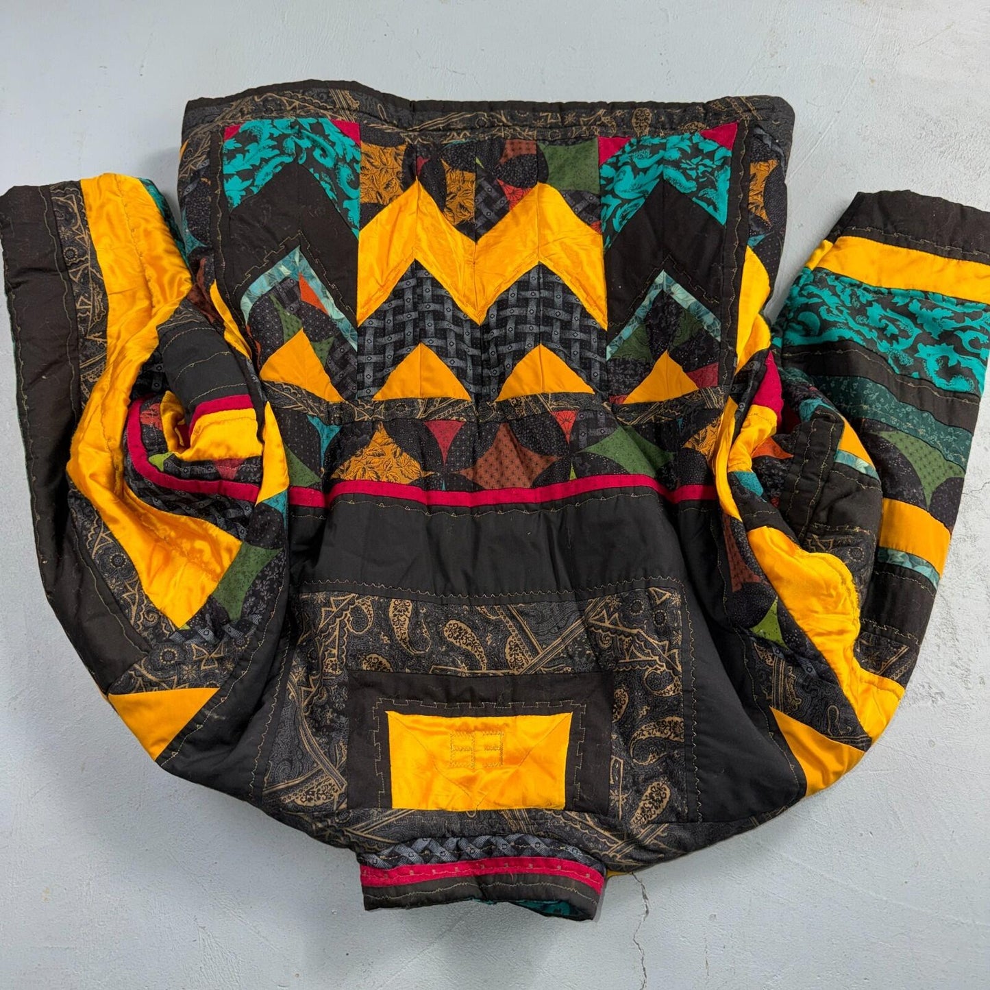 Hand Made Fashion 60s 70s Talon Vintage Ski Jacket Crazy Patterns One of a Kind