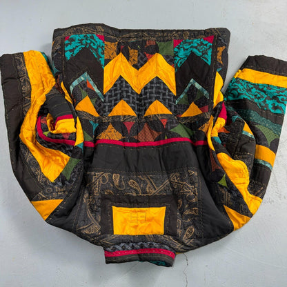 Hand Made Fashion 60s 70s Talon Vintage Ski Jacket Crazy Patterns One of a Kind