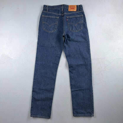 Levis 505 Vintage 90s Red Tab Straight Blue Jeans Med Was 34x34 Act 32x33