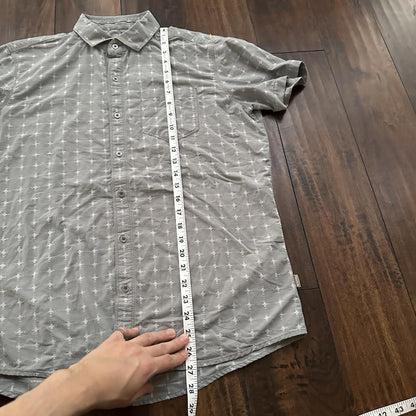 Kühl Men’s Sz. M Gray Button Up Casual Shirt Size Style# 7567 18S Vintage Cross