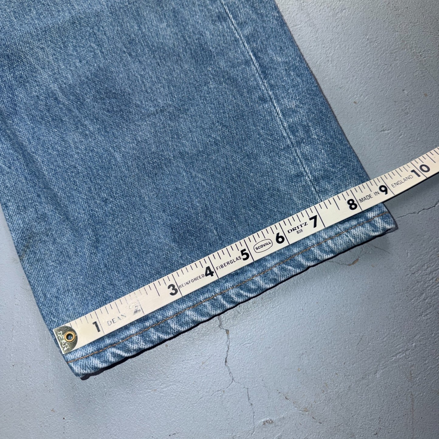 Levis 501 Vintage 80s USA XX Straight Leg Jeans Blue Light Wash 40x33 Act 38x29