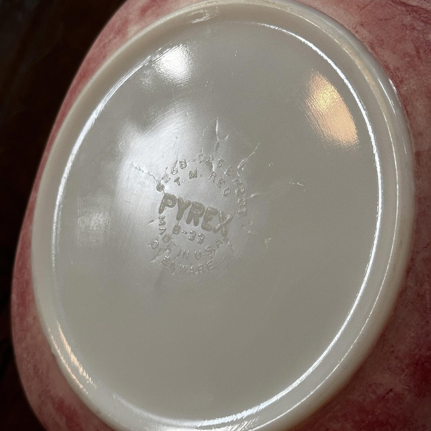 VTG RED PYREX 2.5 QT SQUARE CASSEROLE DISH 625B-025 Faded AMAZING