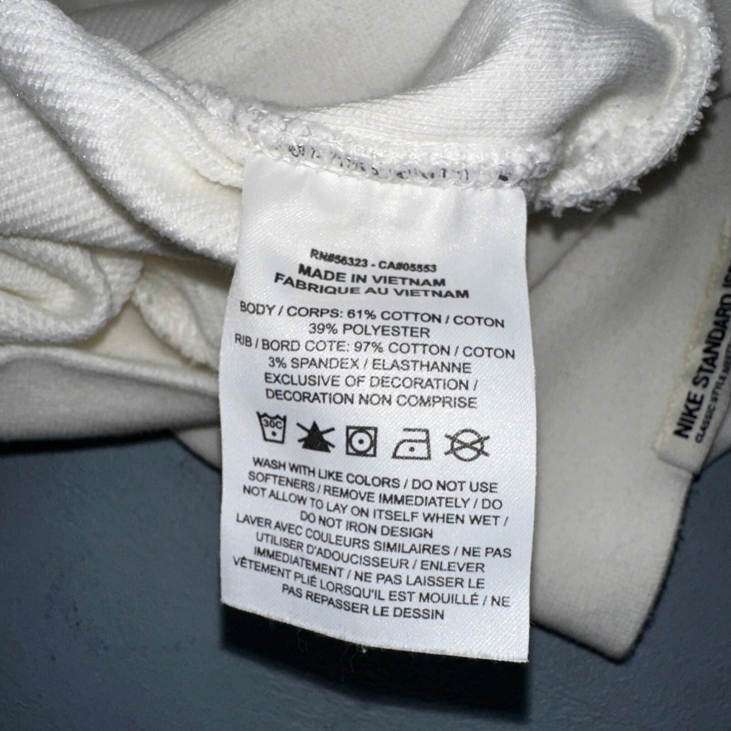 Nike Mens Sweatshirt Dri-Fit Pullover Sz XL White Cream Sweater DV7974-133