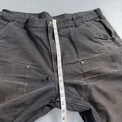 Carhartt VTG Double Knee Carpenter Pants Mexico B01 B136 BLK Black Act 40x32