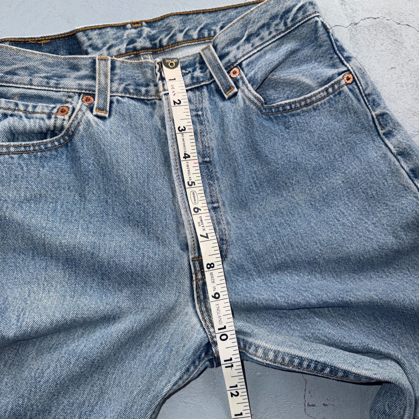 Levis 501 Vintage 90s USA XX Straight Leg Jeans Blue Light Wash 29x30 Act 27x29
