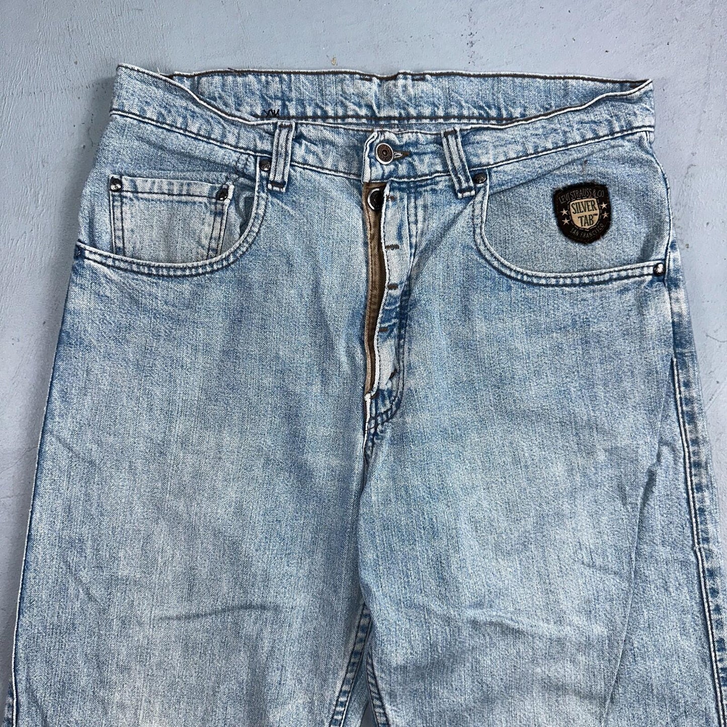 Levis VTG Silver Tab Jeans Mens Blue 40583 USA Made 90s Y2K 33x32 Ac 32x31