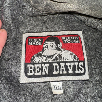 Ben Davis Jacket VTG 90s Canvas Blanket Lined Chore Workwear USA 3XL Detroit