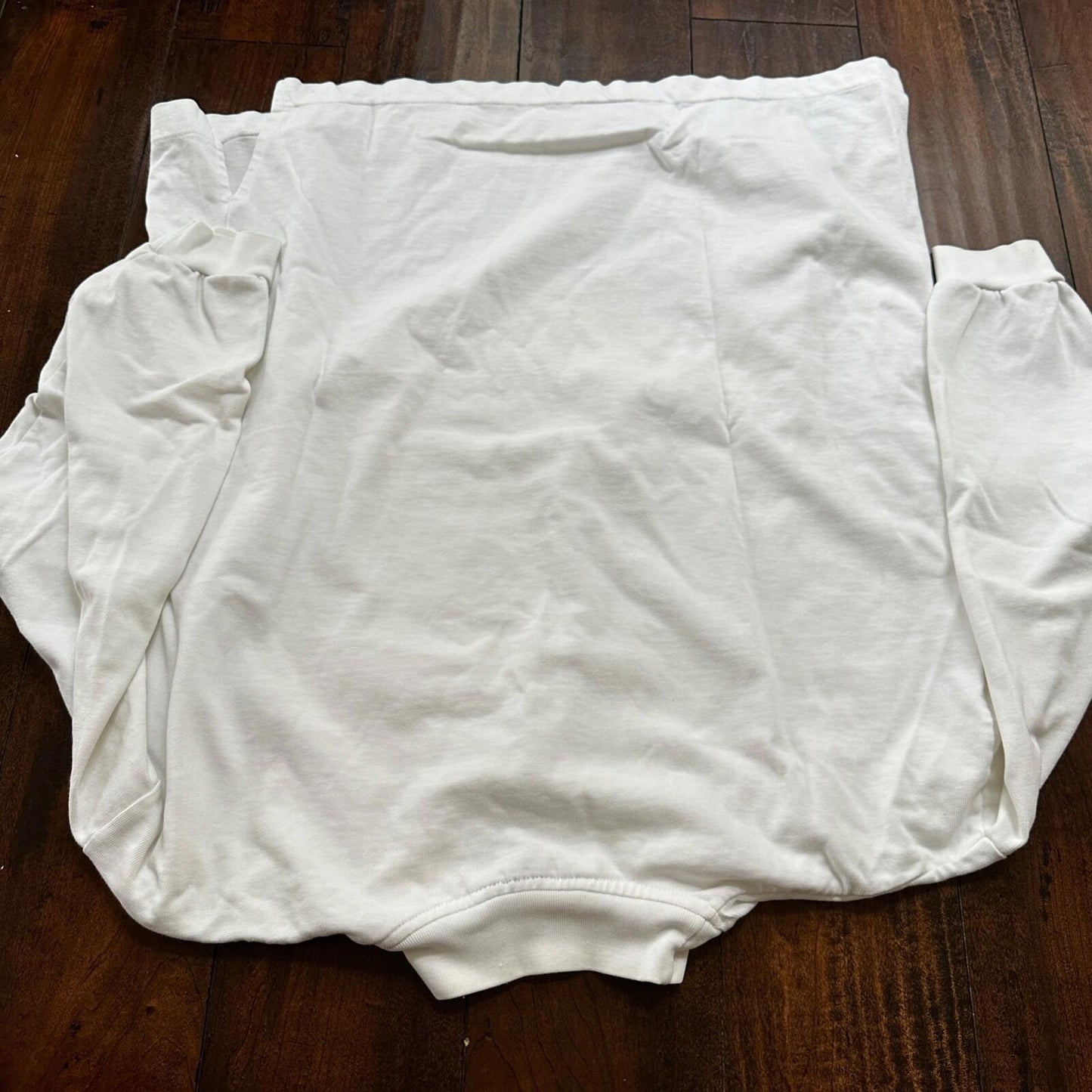 Sports White Basketball Team Long Sleeve Gym Vintage T Shirt 90s Gang Cool Rap