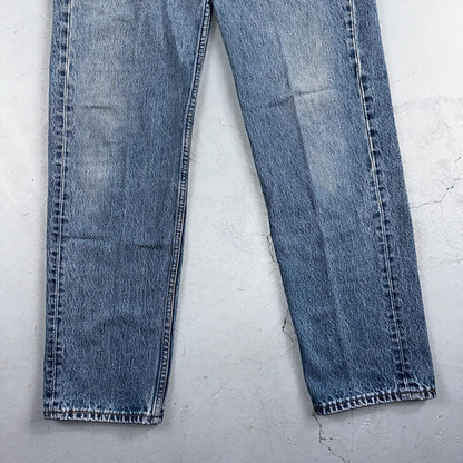 Levis 501 Vintage 90s USA XX Straight Leg Jeans Blue Light Wash 35x34 Act 31x30