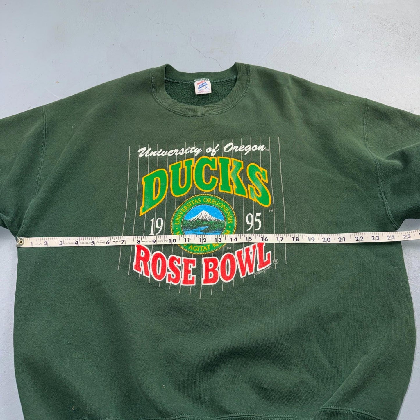 Vintage Oregon Ducks 1995 Rose Bowl Adult XL Crewneck Sweatshirt Jerzees 90s