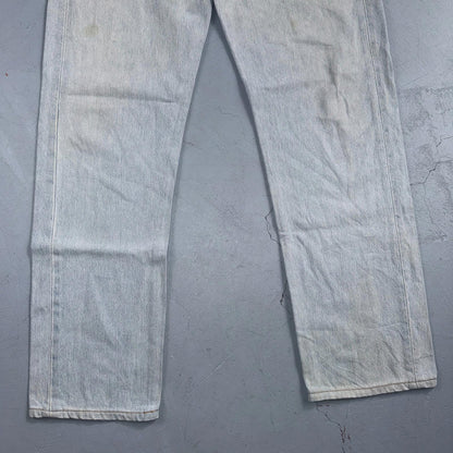 Levis 501 Vintage Y2K 90s XX Straight Leg Jeans Blue Light Wash 36x36 Act 35x32