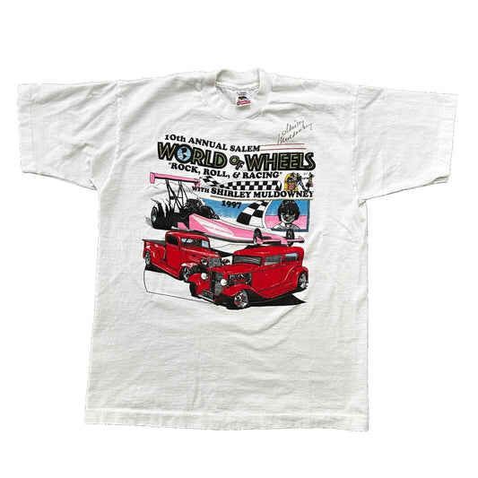 Muscle Cars Portland Oregon VTG T Shirt 90s PDX 1997 Salem Rock Racing Nascar