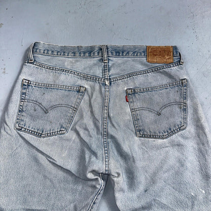 Levis 501 Vintage 80s Redline Selvedge USA XX Jeans Light Wash 38x32 Act 34x27
