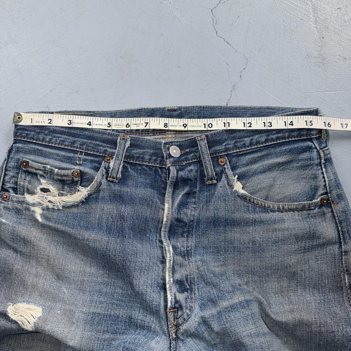 Levis 501 Big E Vintage 60s Redline Selvedge USA XX 1960s Jeans 66 Act 31x30