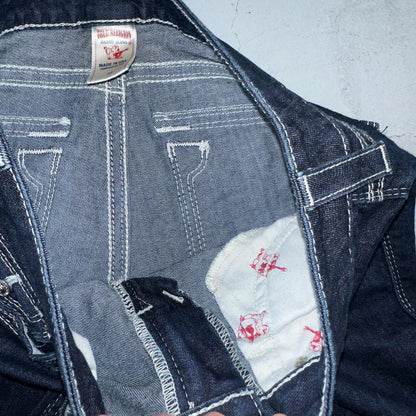 True Religion Jeans Womens 29 Boot Cut Low Rise Dark Stretch Y2K VTG USA 29x30