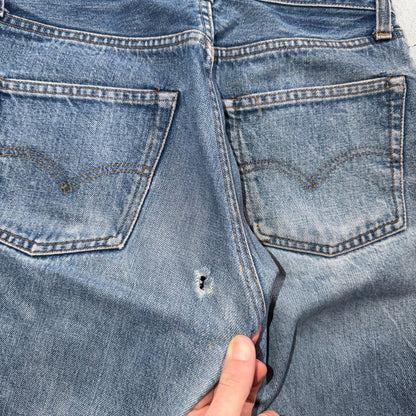 Levis 501 Vintage 80s Redline Selvedge USA XX Jeans Light Wash 30x31 Act 28x25