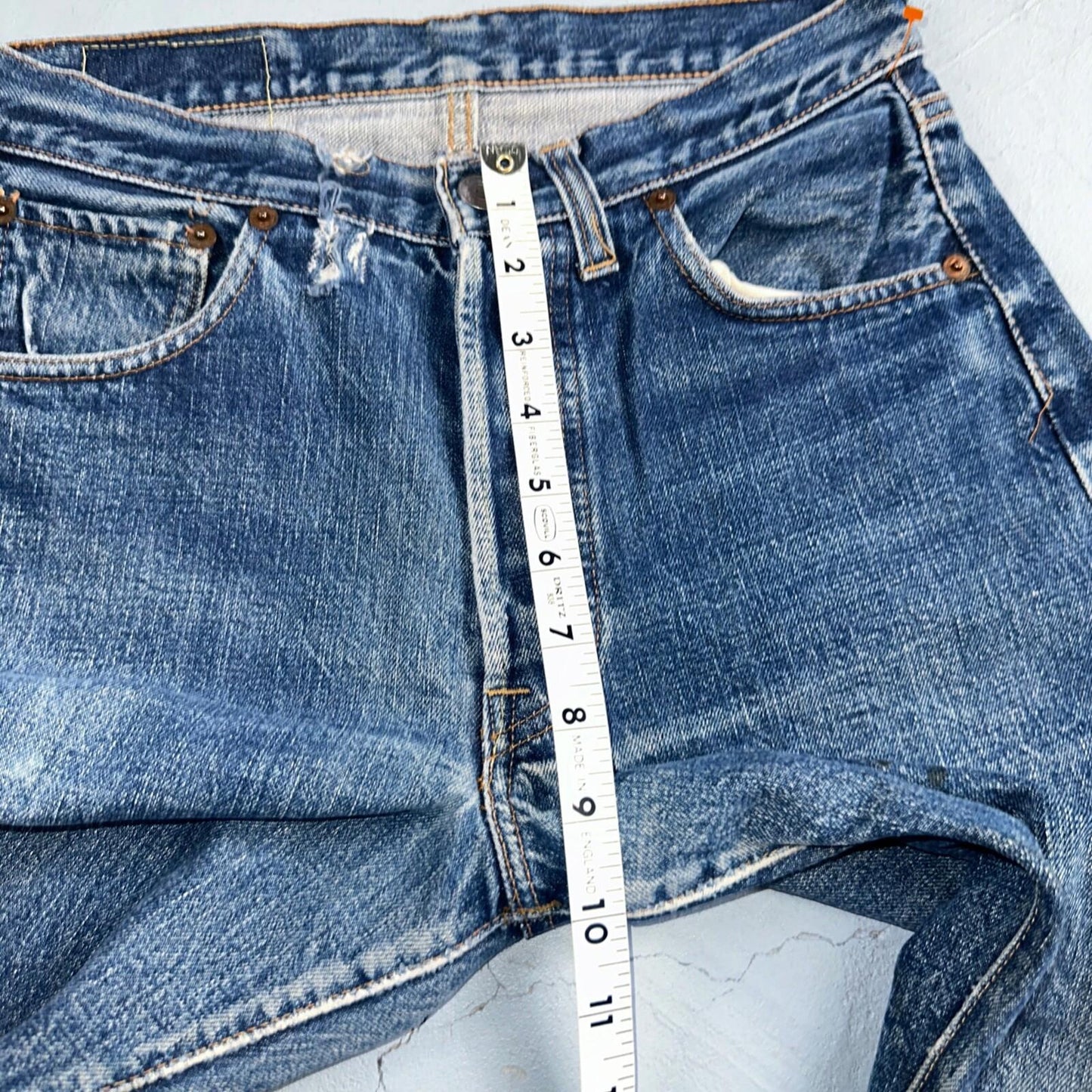 Levis 501 Big E Vintage 60s Redline Selvedge USA XX 1960s Jeans Skinny Act 26x23