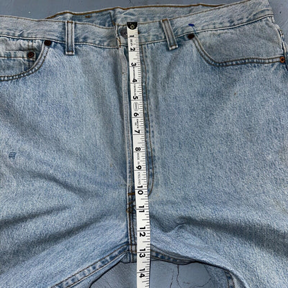 Levis 501 Vintage 90s USA XX Straight Leg Jeans Blue Light Wash 40x32 Act 38x31