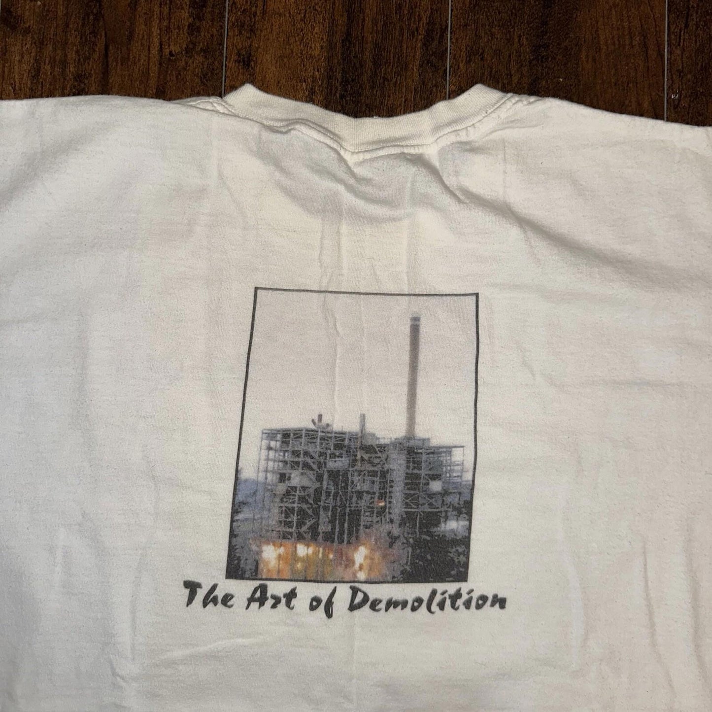 Art Of Demolition Vintage T Shirt 90s Destruction Working Staton Building Rap T