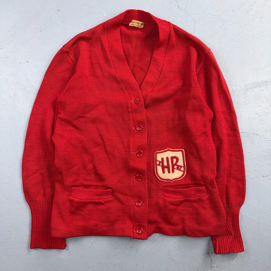 VTG Broadway Knitting Mills Mens S/M Cardigan 50s 60s Grunge Rockabilly Mod