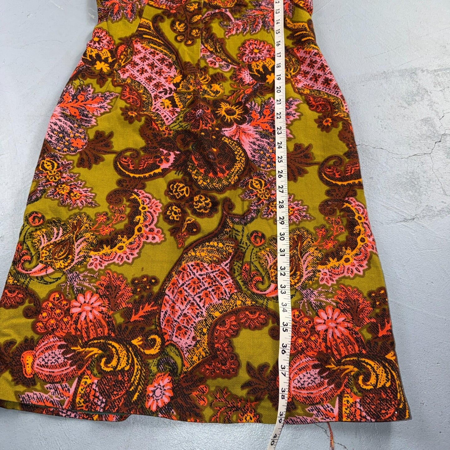 VTG 50s 60s Vogue Short Dress Summer Vibe Movie Boho Hippy Rockabilly Pattern