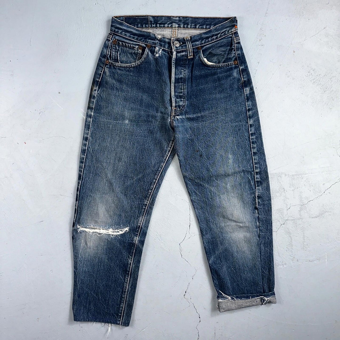 Levis 501 Big E Vintage 60s Redline Selvedge USA XX 1960s Jeans Skinny Act 26x23
