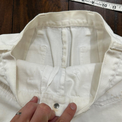 VTG 1960s Rockabilly 26x27 USA Hand Drawn Political No Nukes White Art Pants 60s