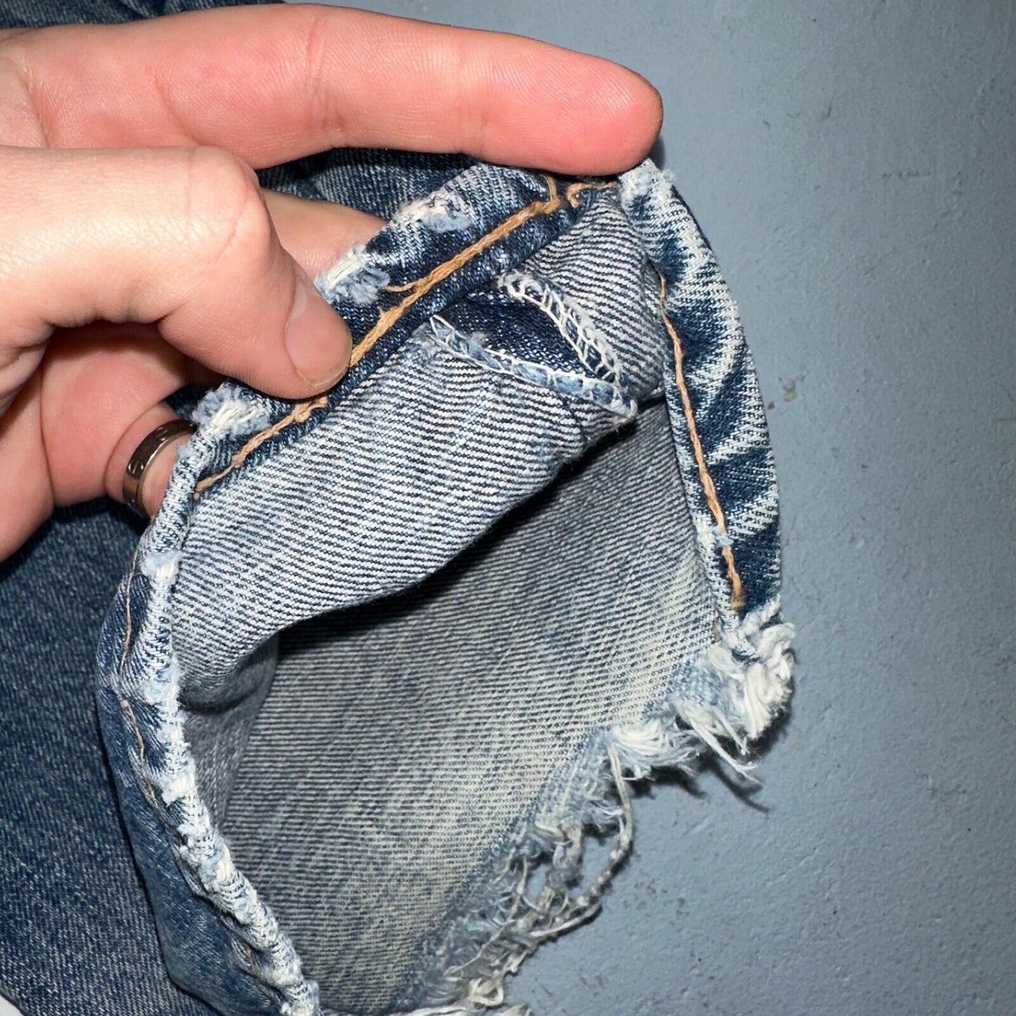 Levis 517 Vintage 70s SS USA Red Tab Bootcut Flare Blue Jeans Talon Act 29x32