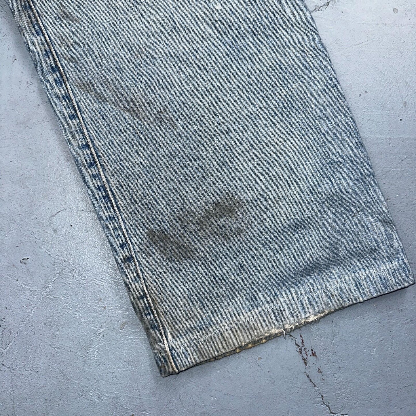 Levis 501 Vintage 90s Mexico Straight Leg Jeans Blue Light Wash 40x30 Act 40x28