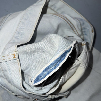 Levis 501 Vintage 80s Redline Selvedge USA XX Jeans Light Wash 28x29 Skinny