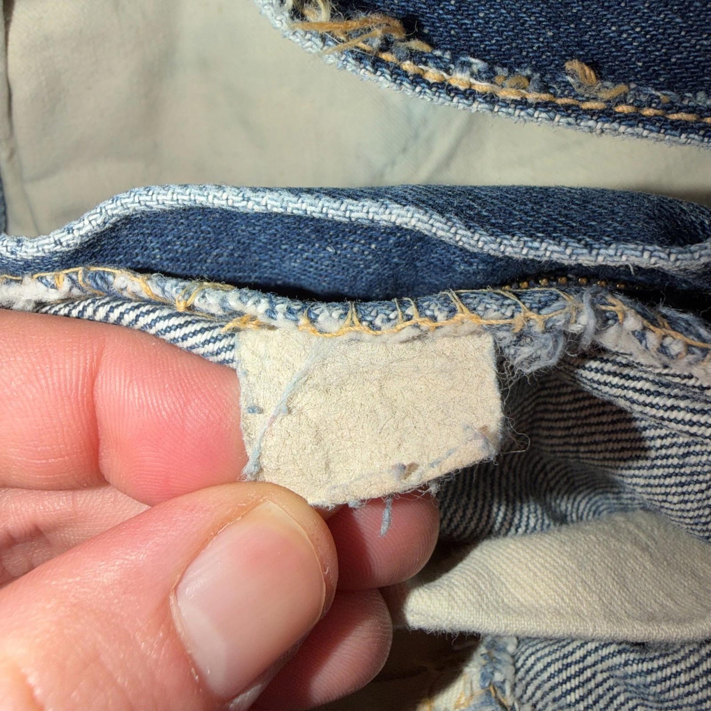Vintage 60s Lee Riders Sanforized Denim Blue Jeans USA Talon Mens 32x31 70s