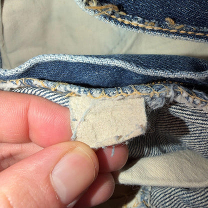 Vintage 60s Lee Riders Sanforized Denim Blue Jeans USA Talon Mens 32x31 70s
