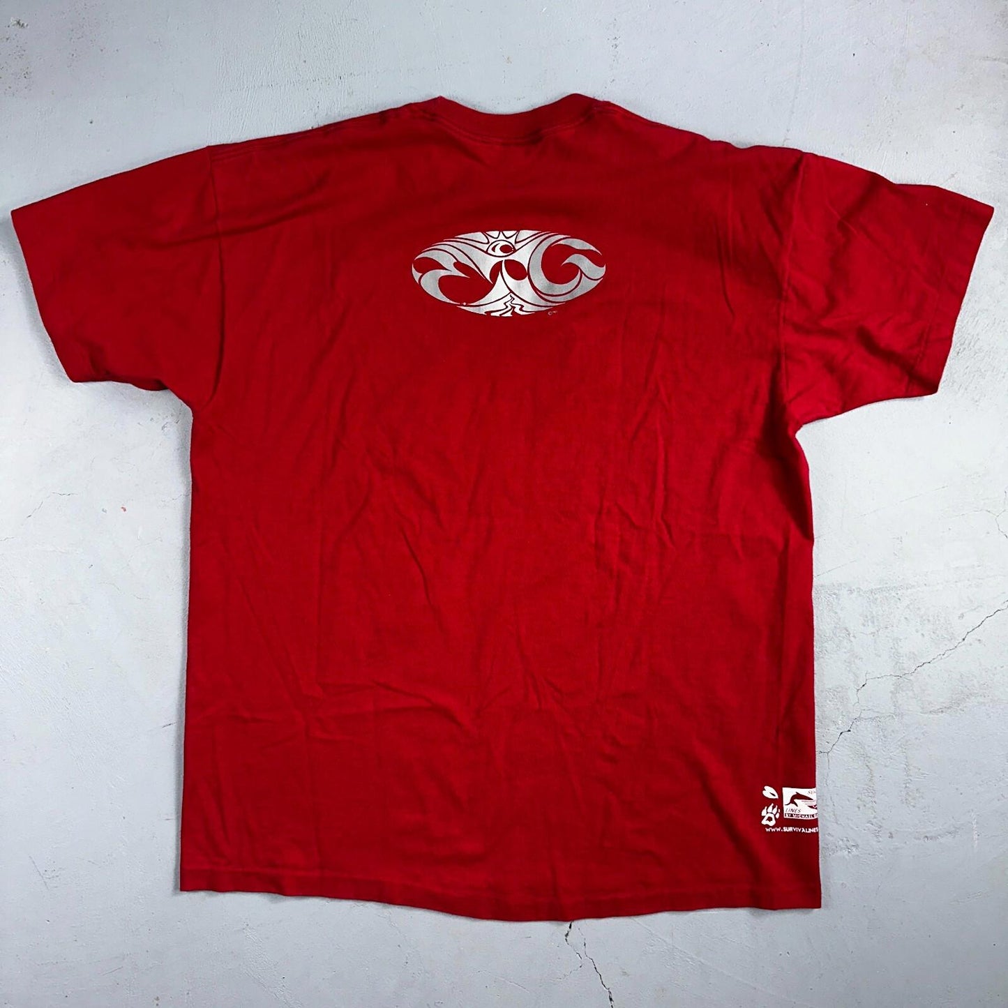 Survival Lines Earth VTG T Shirt Hippie Anvil Band Promo Trip 90s 2XL Tree Music