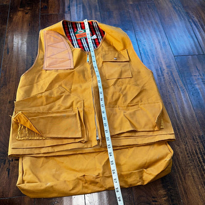 Vintage 80s WFS Rainwear Waterproof Hunting Vest 1980s Travel Flannel Oregon