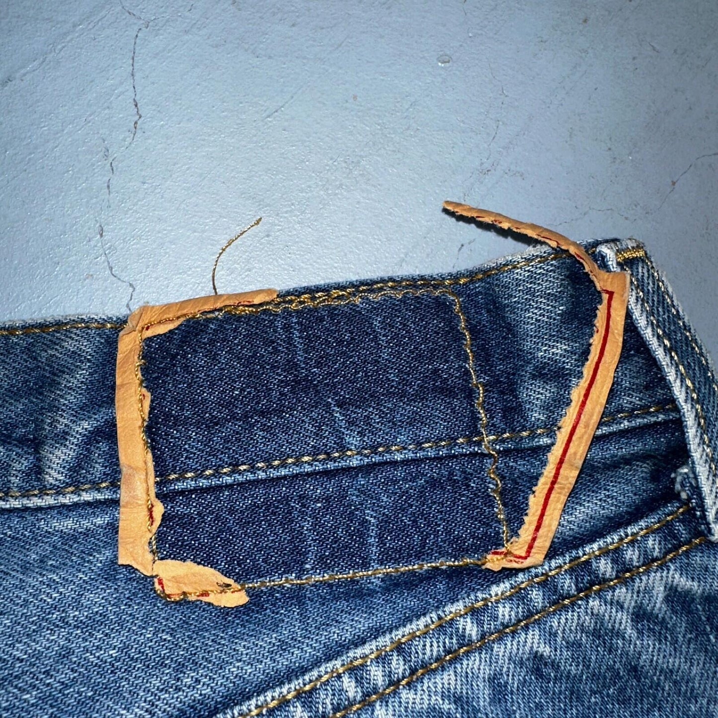Levis 501 Vintage Y2K XX Straight Leg Jeans 90s Blue Med Wash 34x36 Act 31x31