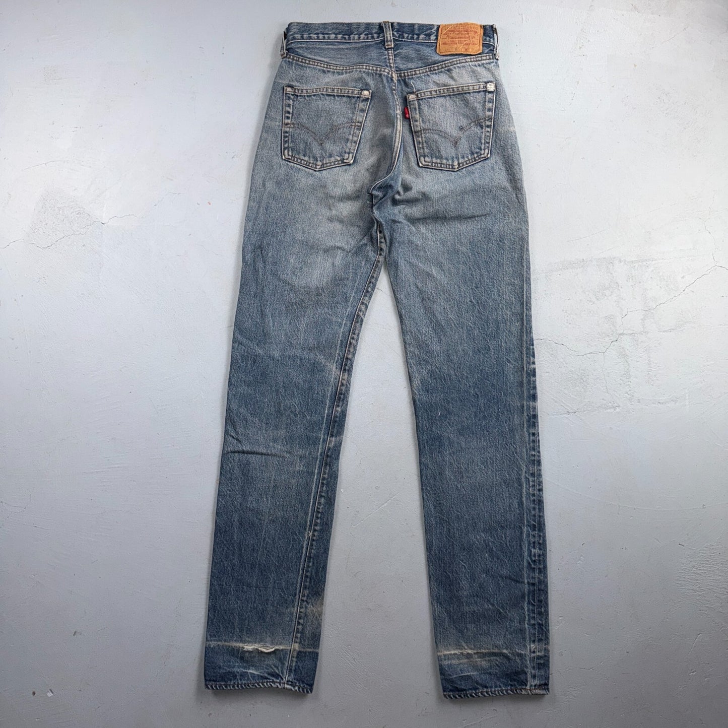 Levis 501 Vintage 80s Redline Selvedge USA XX Jeans Light Wash 31x40 Act 29x35