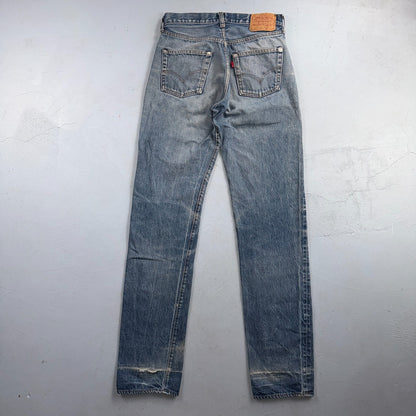 Levis 501 Vintage 80s Redline Selvedge USA XX Jeans Light Wash 31x40 Act 29x35