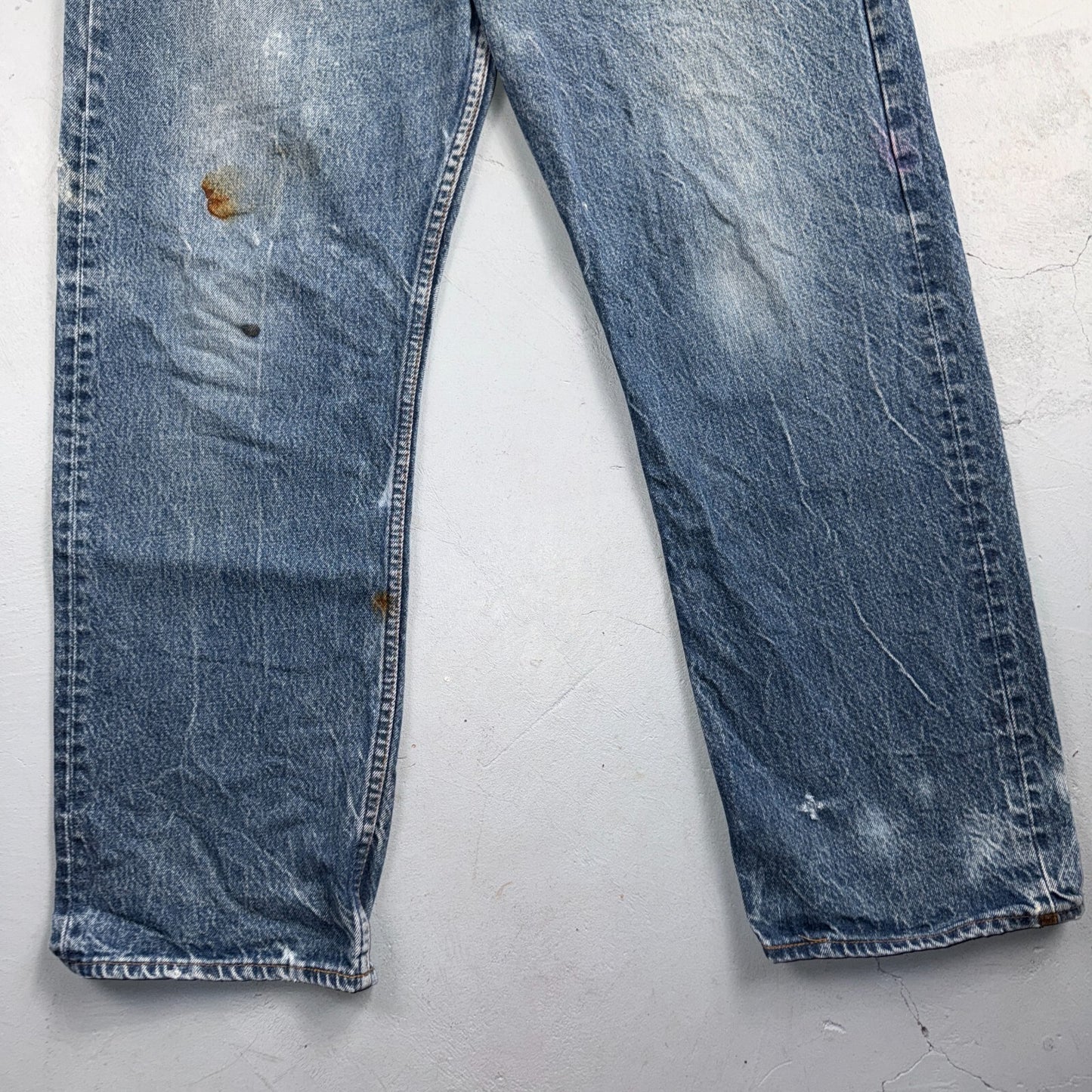 Levis 501 Vintage 80s USA XX Straight Leg Jeans Blue Light Wash 40x32 Act 37x28