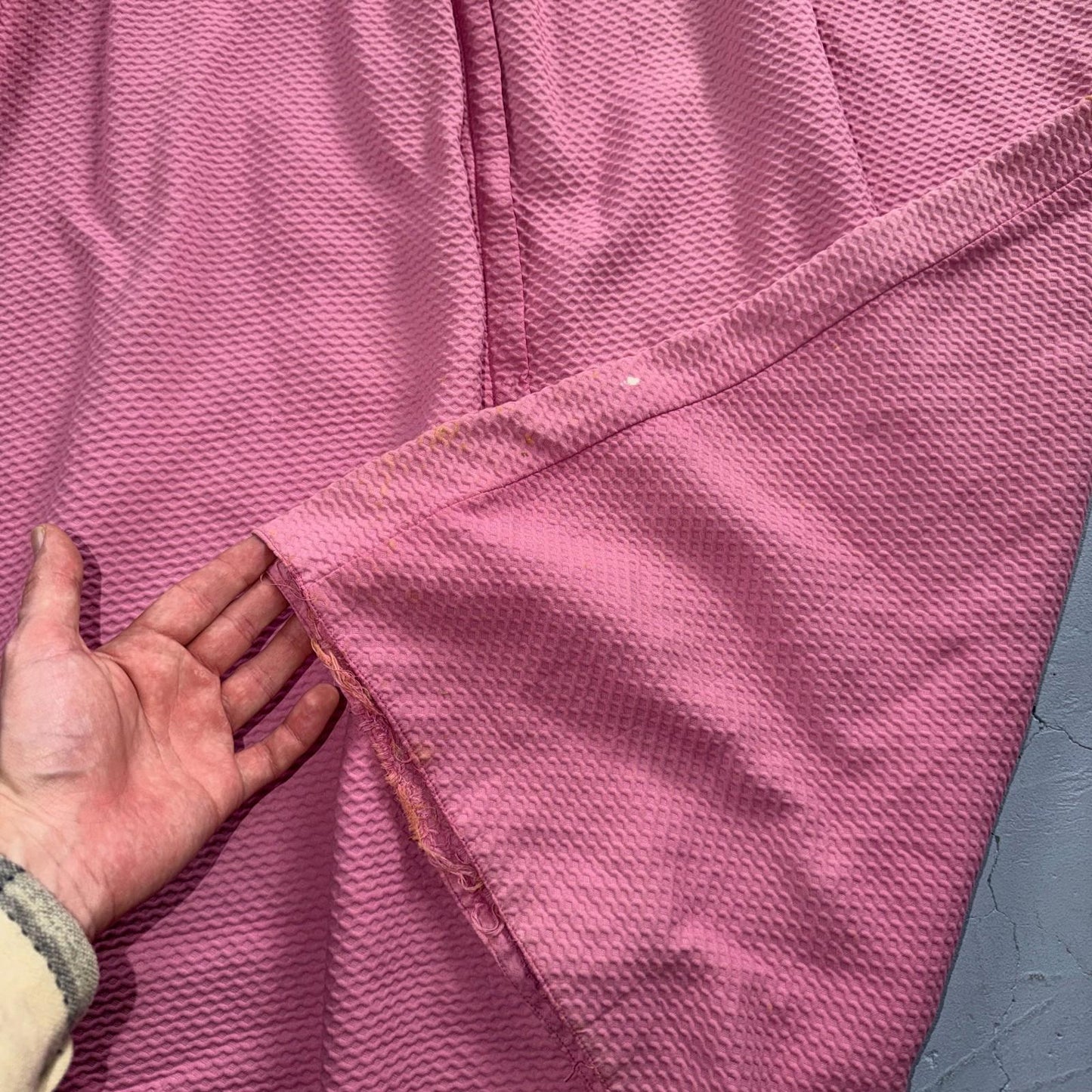 VTG 1950s Pink Dress Dorian? Small California Designer Rockabilly Long Bolo