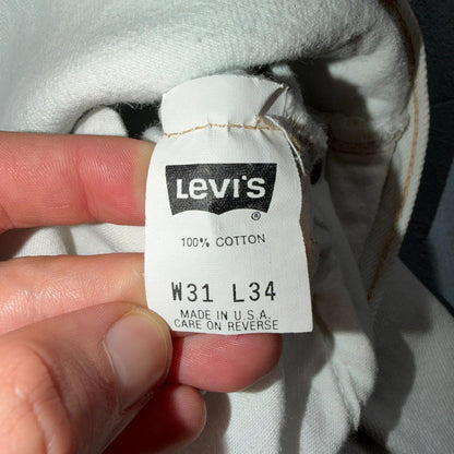 Levis 501 Vintage 90s USA XX Straight Leg Jeans Blue Light Wash 31x34 Act 29x33