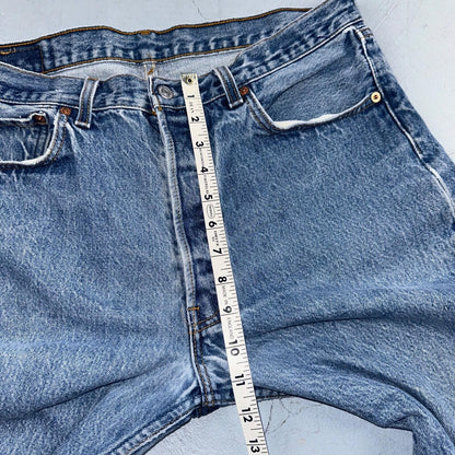 Levis 501 Vintage 90s USA XX Straight Leg Jeans Blue Light Wash 35x34 Act 33x31