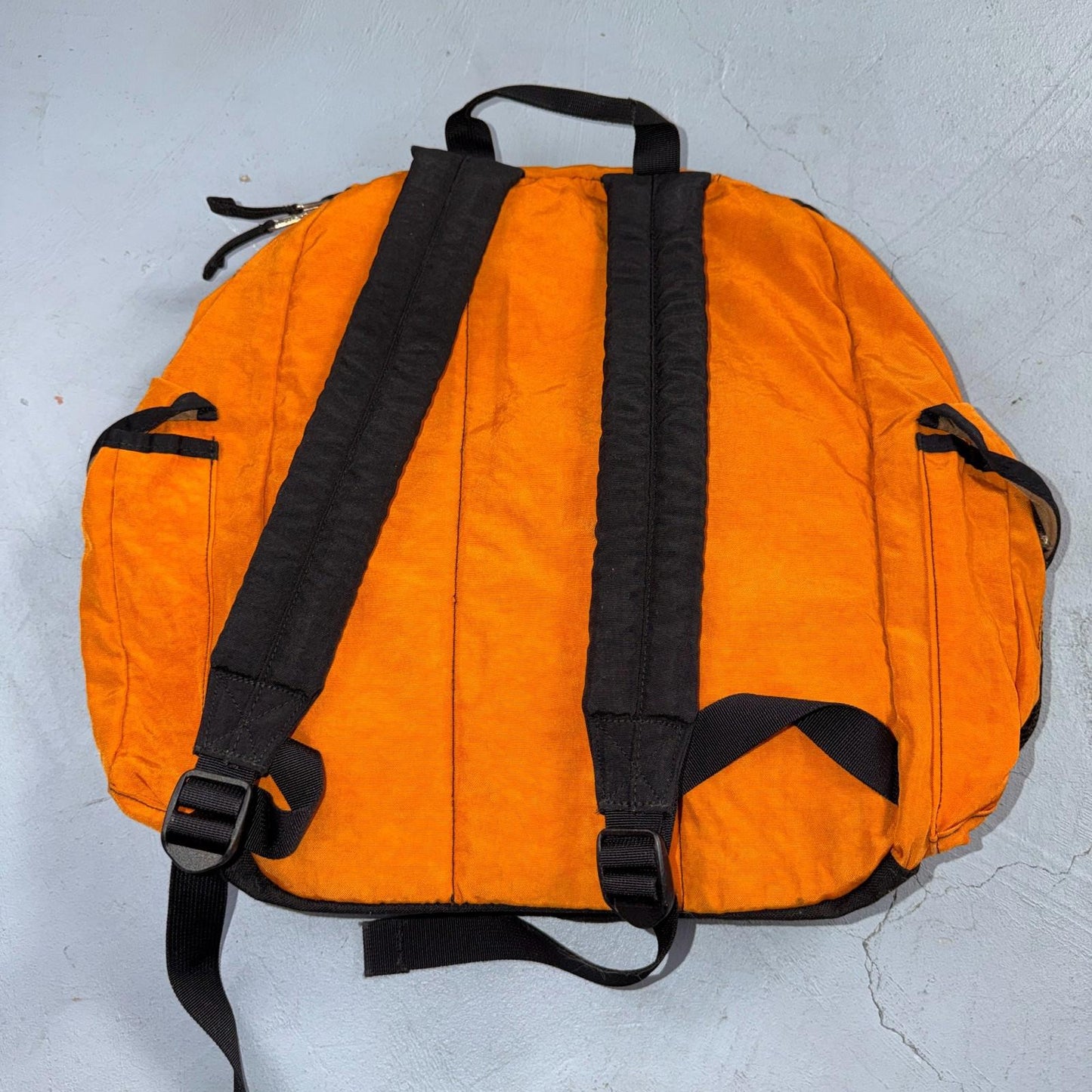 Vintage L.L. Bean Continental Rucksack Orange Backpack Hiking Camping 90s Orca