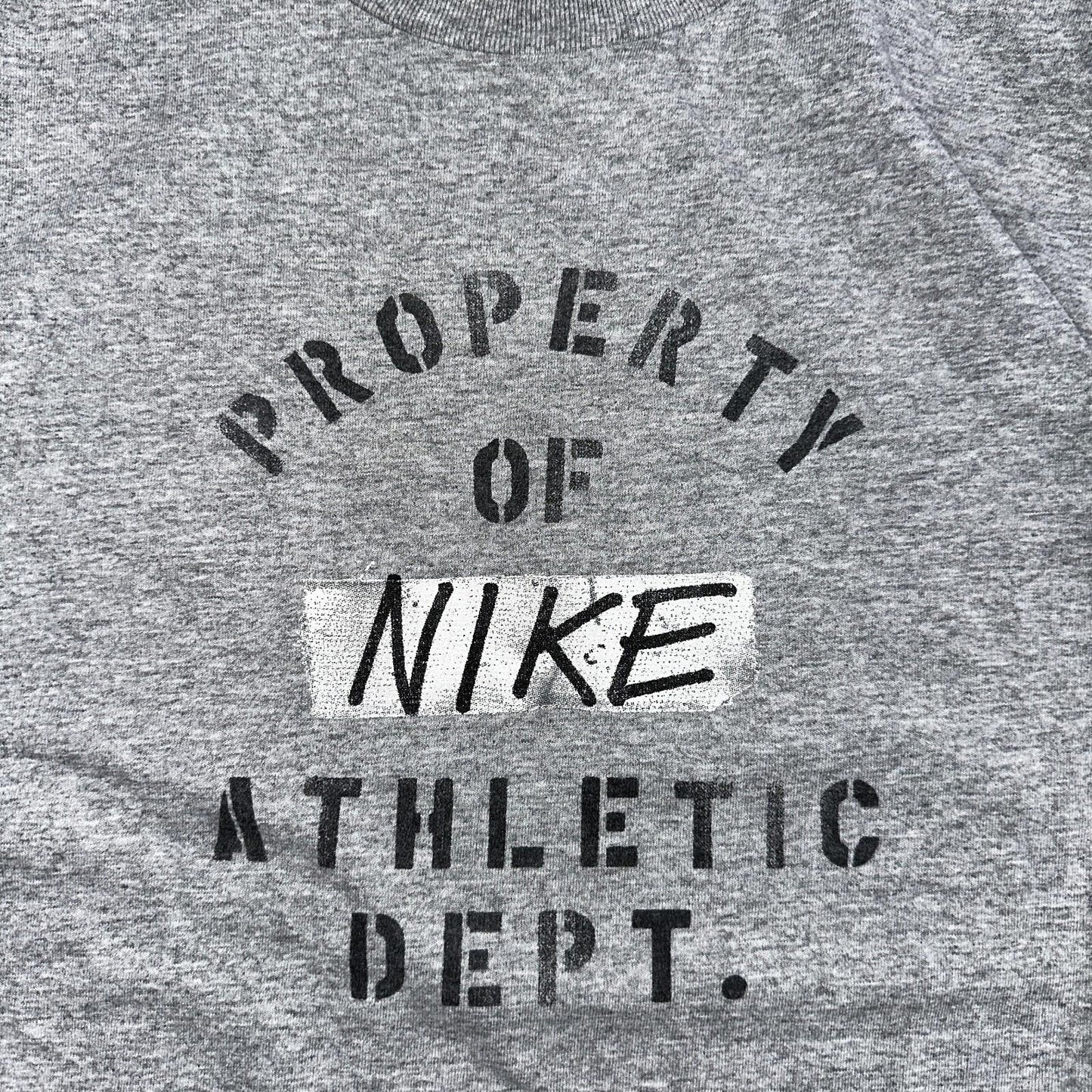 Nike Athletic Department Y2K VTG T Shirt Silver Tag Property Medium Y2K Graphic
