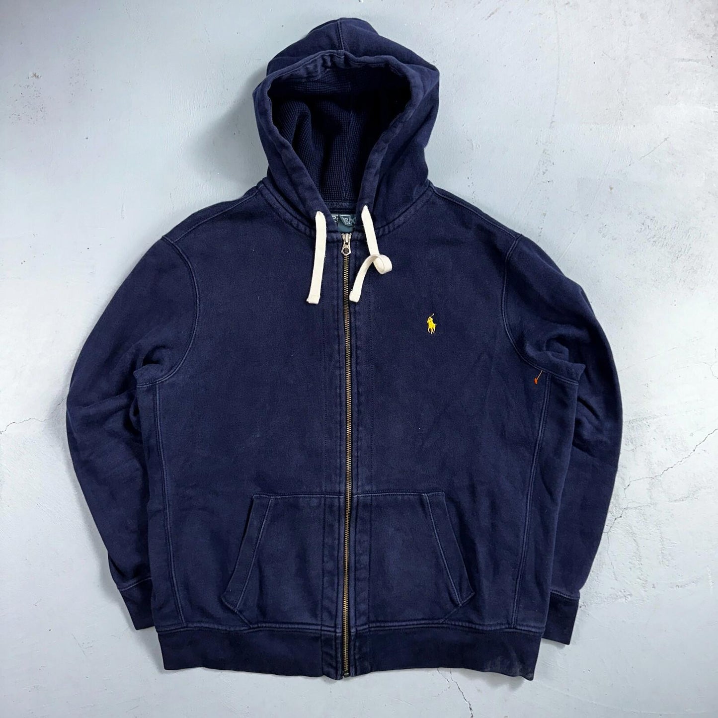 Polo Ralph Lauren VTG Full Zip Hoodie Men’s Size XL Cotton Blue Jacket 90s